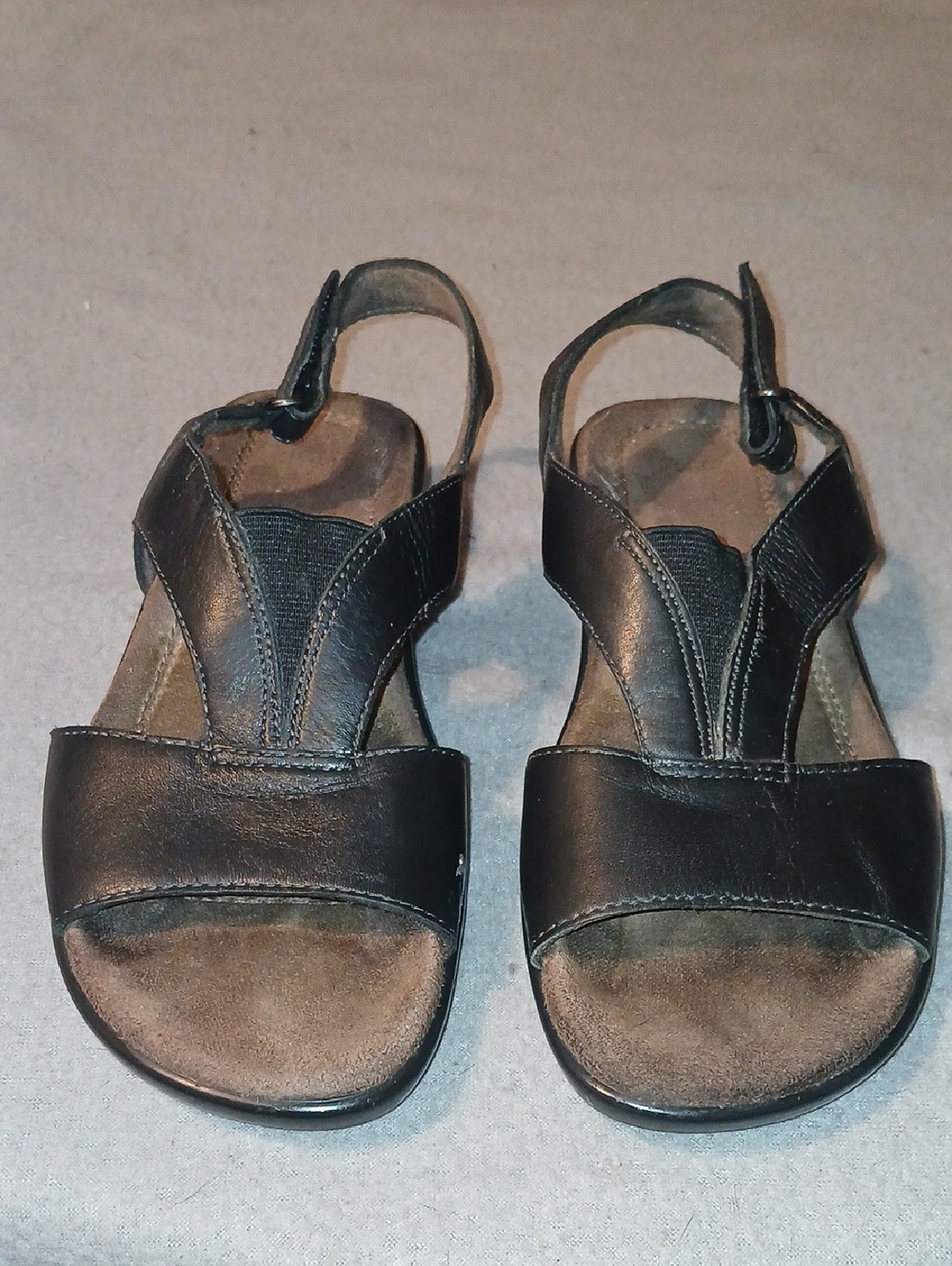 Women's Naturalizer Black Leather Slingback Sandals